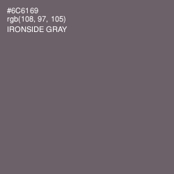 #6C6169 - Ironside Gray Color Image